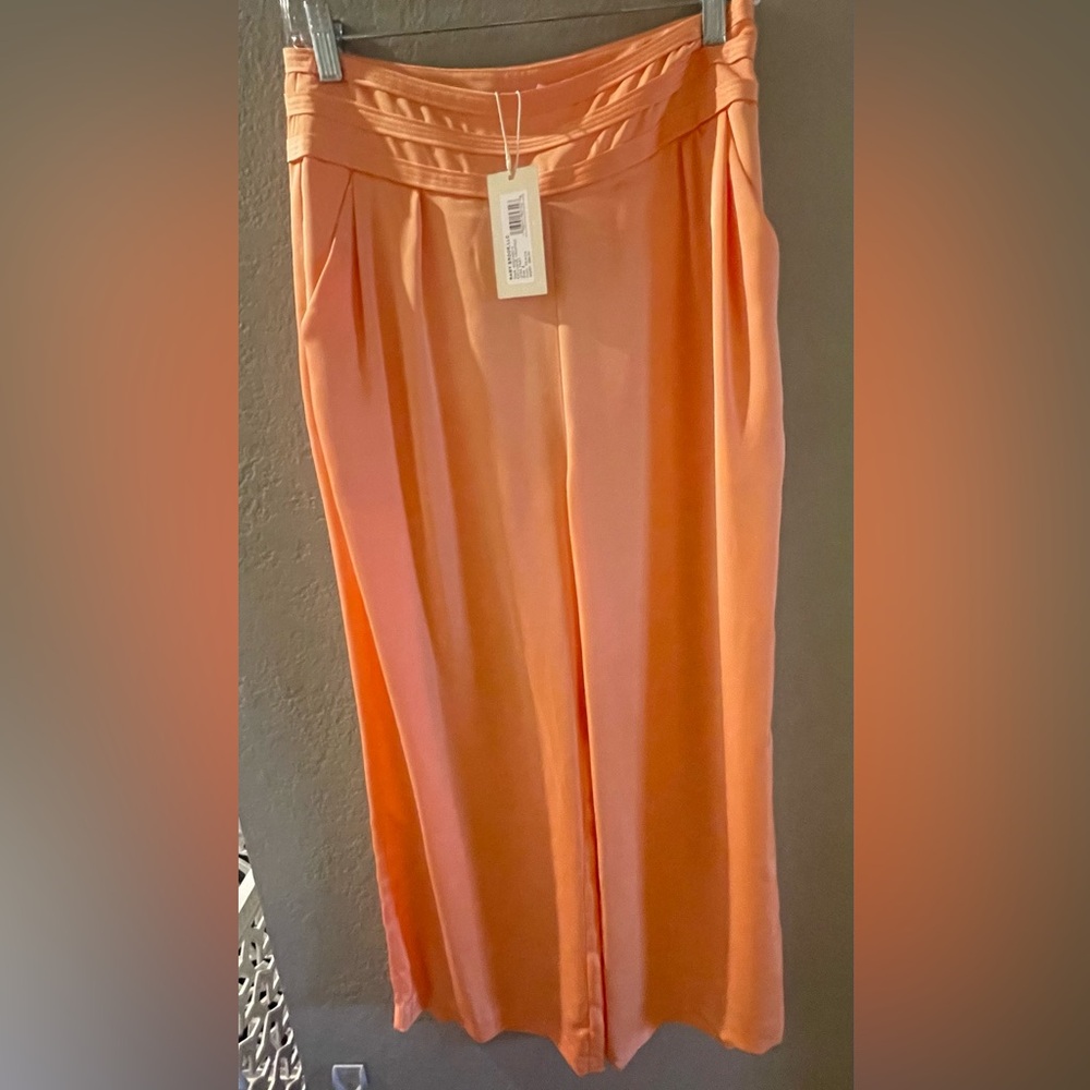 40. NWT Ramy Brook Cropped Joss Pant in Peach, size 8.